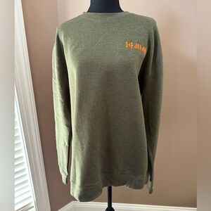 Def Leppard Crewneck Sweatshirt in Heather Green Size Large